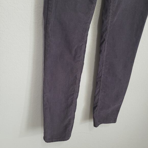 Garnet Hill Corduroy Pants Women's Size 6 Gray Stretch Fall Winter Academia - Picture 9 of 11
